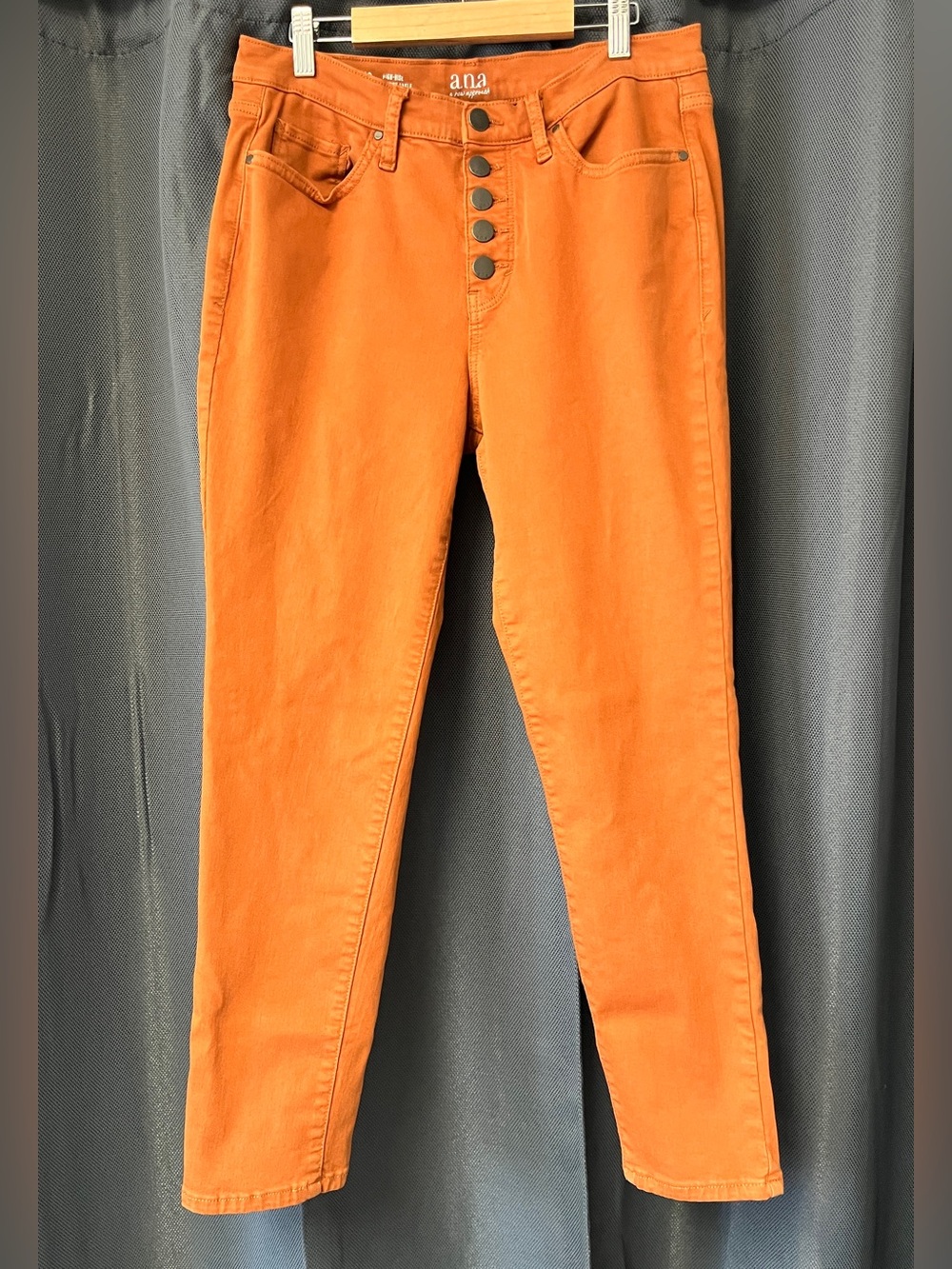 Ana burnt orange skinny ankle jeans size 10